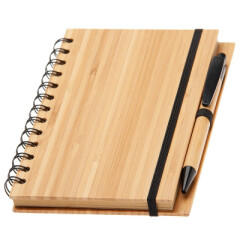 Бамбуковий блокнот в лінійку + ручка