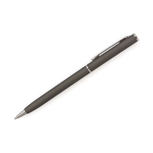 Ручка металева LUNA з покриттям Soft Touch та дзеркальним лого