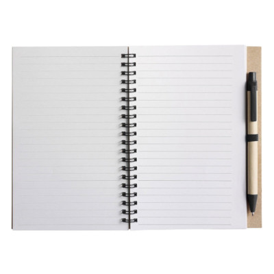 Эко блокнот на пружине + эко ручка