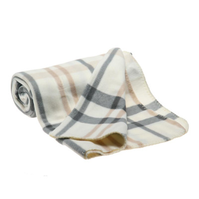 Флісовий плед сірий у клітку