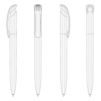 Пластикова ручка Clear (Ritter Pen)