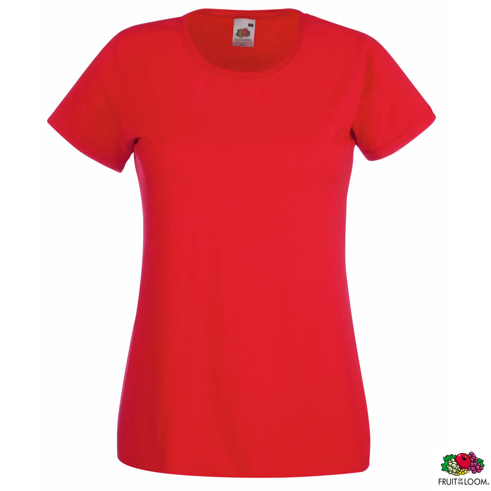 Женская футболка 'Lady-Fit Valueweight-T' (Fruit of the Loom), 165 гр/м2