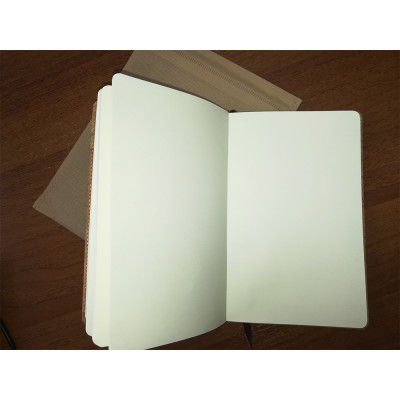 Еко блокнот із кірки 'Portel' А5 із кремовими чистими листами