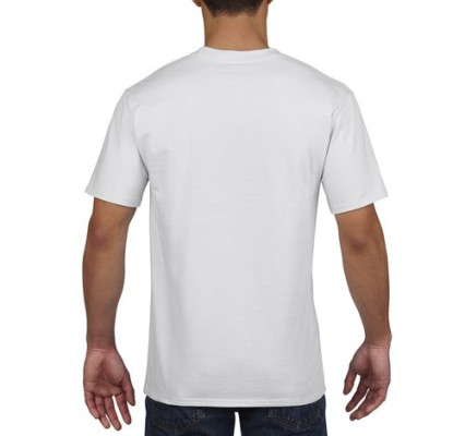 Біла футболка Premium Cotton 185, бренд Gildan