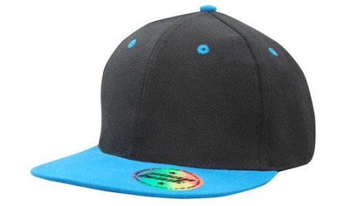 Кепка з плоским козирком snapback, арт.4136 BL-CY