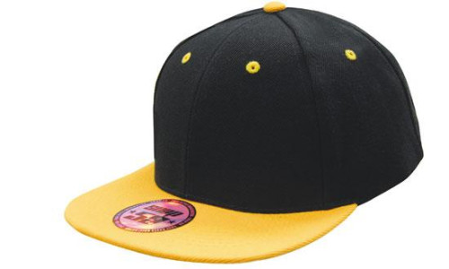 Кепка із прямим козирком snapback, арт.4106 BL-GO