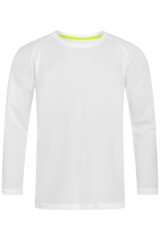 Спортивная мужская футболка с длинным рукавом Stedman Active Long Sleeve Men, арт.8420 WHI 140 г/м