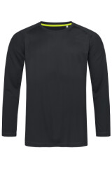 Спортивная мужская футболка с длинным рукавом Stedman Active Long Sleeve Men, арт.8420 BLO 140 г/м
