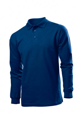 Мужское поло с длинным рукавом Stedman Polo Long Sleeve Men, арт.3400 NAV