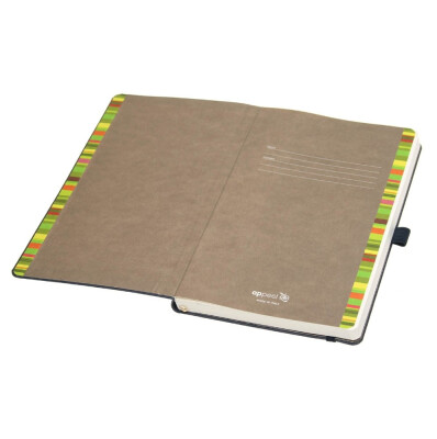 Записная эко-книжка, бумага из переработанных яблок