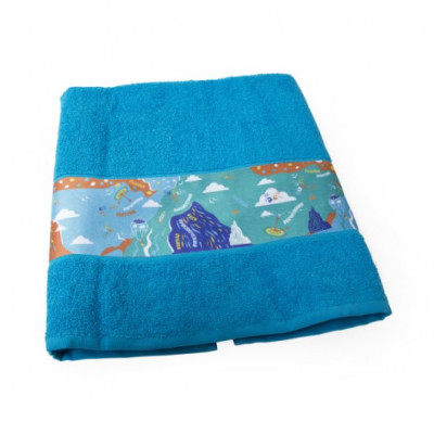 Полотенце SUNRISE с белым бордюром 70х140, плотность 400 гр