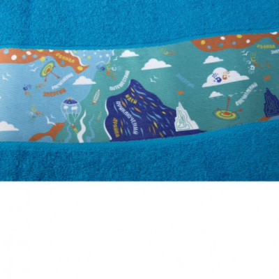 Полотенце SUNRISE с белым бордюром 70х140, плотность 400 гр