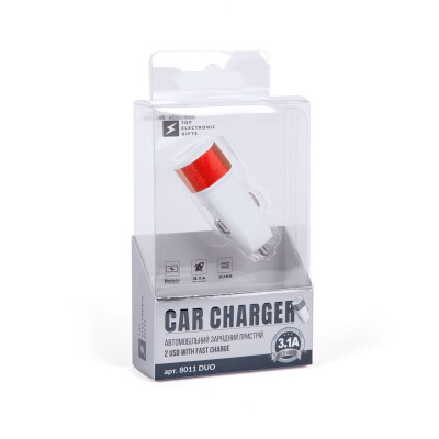 Автомобільний зарядний пристрій Duo
