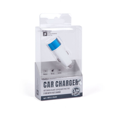 Автомобільний зарядний пристрій Duo