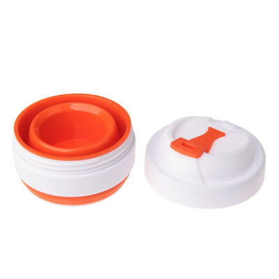 Складана силіконова чашка з кришкою, 355 мл