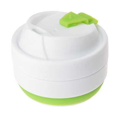 Складана силіконова чашка з кришкою, 355 мл