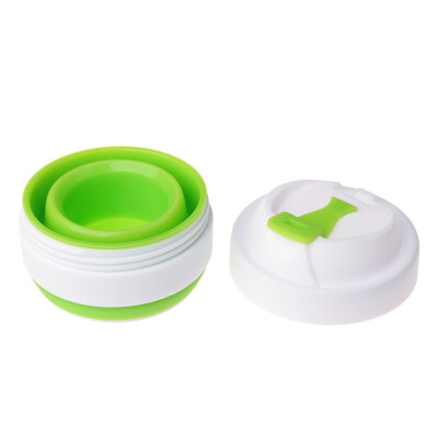 Складана силіконова чашка з кришкою, 355 мл