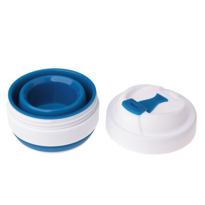 Складана силіконова чашка з кришкою, 355 мл