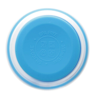 Складана силіконова чашка з кришкою, 355 мл