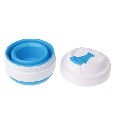 Складана силіконова чашка з кришкою, 355 мл