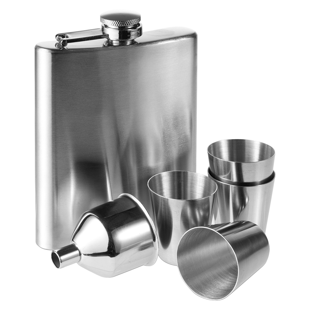 Фляга с рюмками и воронкой, 220 мл