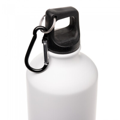 Металлическая бутылка с карабином, 750 мл