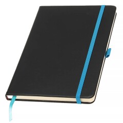 Записна книжка А5 з можливістю кольорового гравіювання, кремовый блок в ленейку