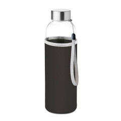 Скляна пляшка для напоїв у неопреновому чохлі UTAH GLASS, 500 мл