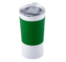 Матовий термокухоль Bella з силіконовим тримачем, 380 мл