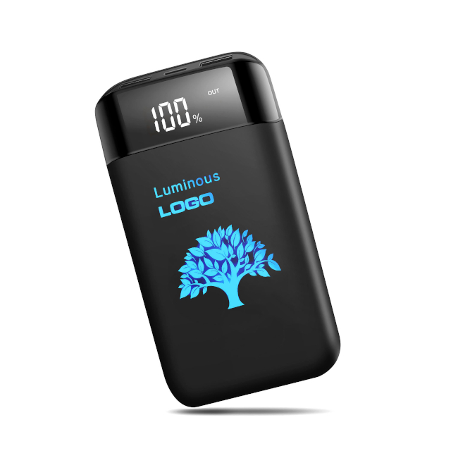 Зарядное устройство LUMIER с покрытием Soft Touch и с подсветкой на 8000 mAh