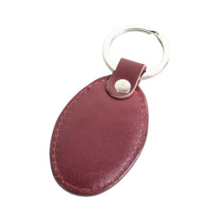 Брелок з кільцем OLAF, 4х6 см, шкіра