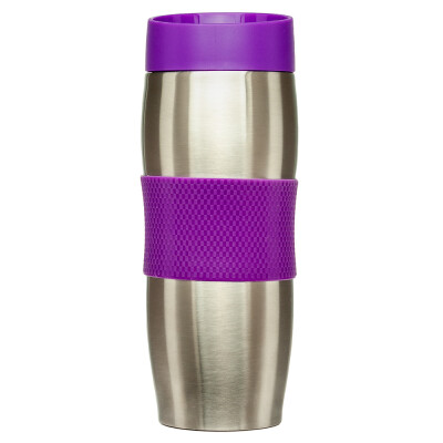 Термочашка с силиконовым держателем, 380 мл