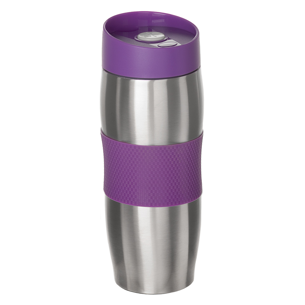 Термочашка с силиконовым держателем, 380 мл