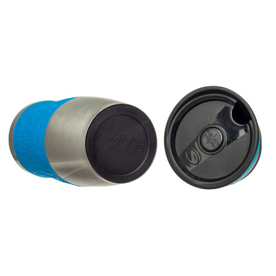 Металева термочашка з силіконовим утримувачем, 380 мл