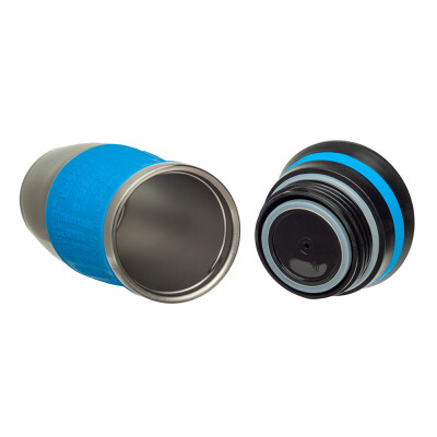 Металева термочашка з силіконовим утримувачем, 380 мл