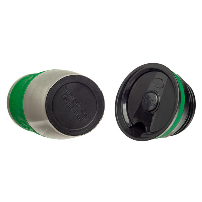 Металева термочашка з силіконовим утримувачем, 380 мл