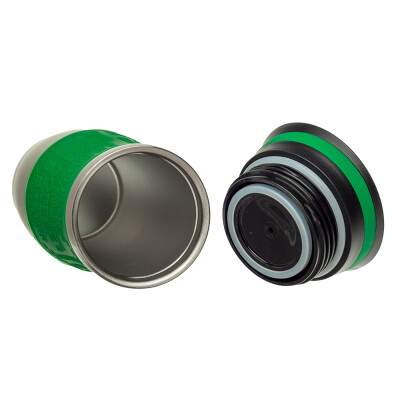 Металева термочашка з силіконовим утримувачем, 380 мл