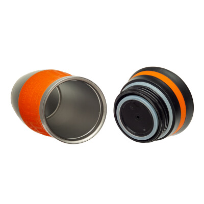 Металева термочашка з силіконовим утримувачем, 380 мл