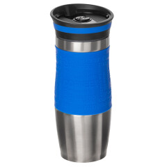Металева термочашка з силіконовим утримувачем, 380 мл