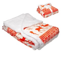 Різдвяний плед з шерпи