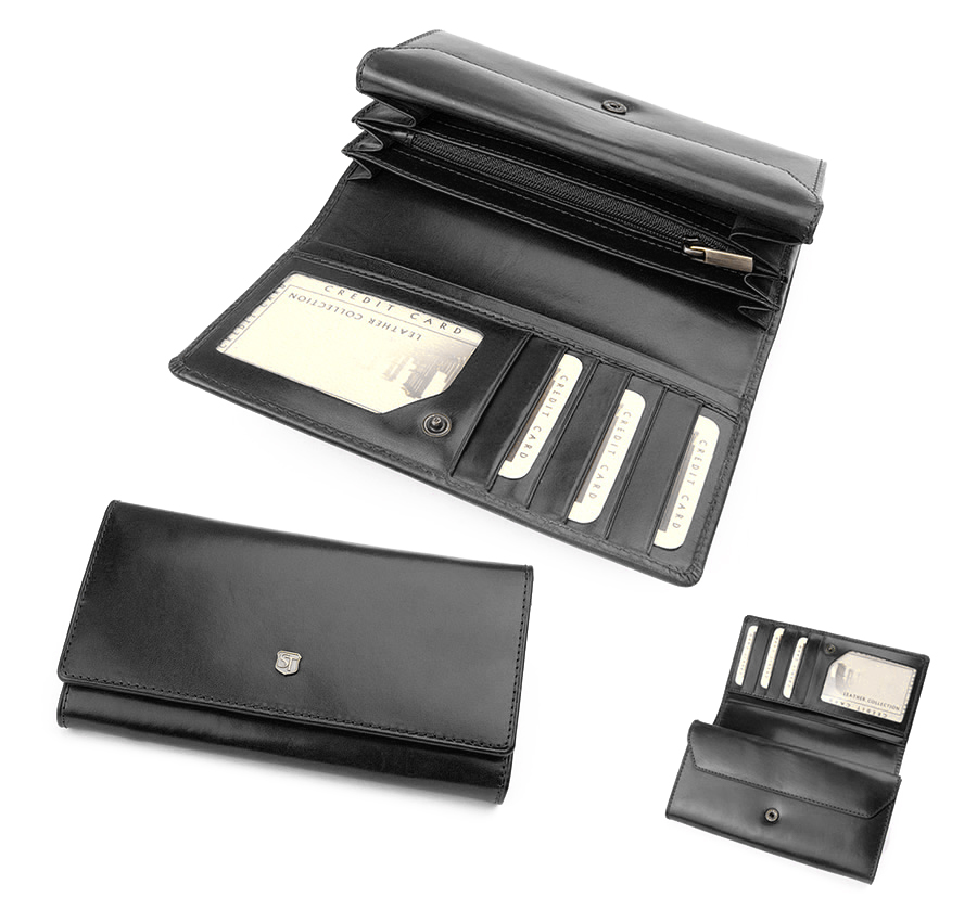 Портмоне жіноче шкіряне чотири відділення