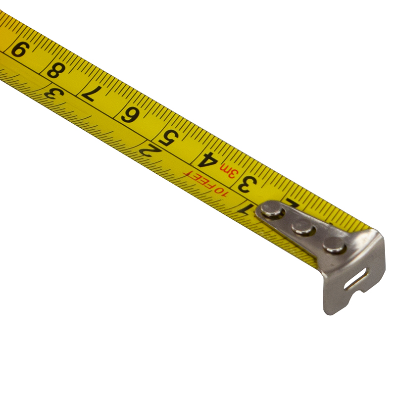 Рулетка T200, 3 метра, 2 стопери, пластикова, прорезинений корпус