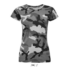 Футболка жіноча SOL'S Camo women, 150 г/м²