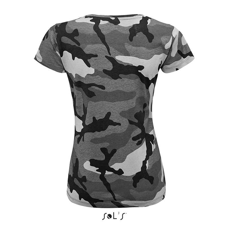 Женская футболка SOL'S Camo women, 150 г/м²