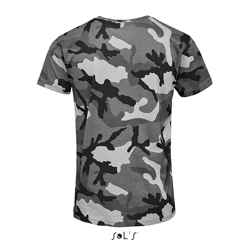 Мужская футболка SOL'S Camo men, 150 г/м²