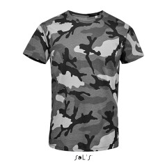 Мужская футболка SOL'S Camo men, 150 г/м²