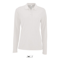 Женская футболка поло лонгслив SOL'S Perfect LSL women, 180 г/м²