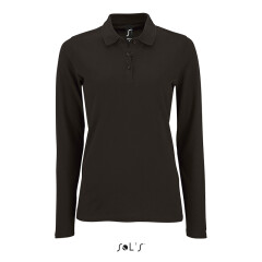Женская футболка поло лонгслив SOL'S Perfect LSL women, 180 г/м²