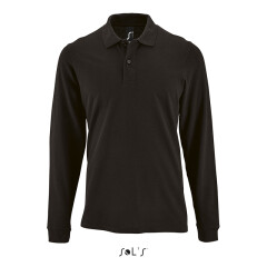 Футболка поло лонгслив мужская SOL'S Perfect LSL men, 180 г/м²