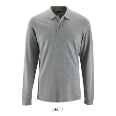 Футболка поло лонгслив мужская SOL'S Perfect LSL men, 180 г/м²